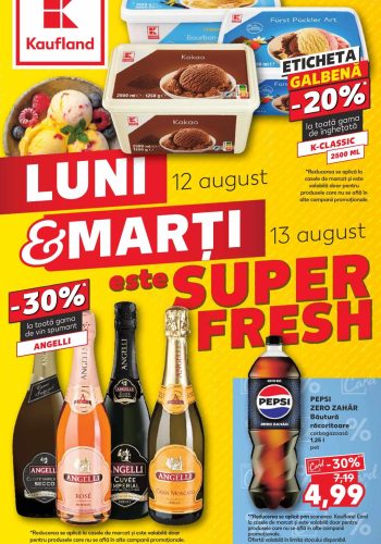 Oferta Kaufland Luni si Marti 12-13 august 2024