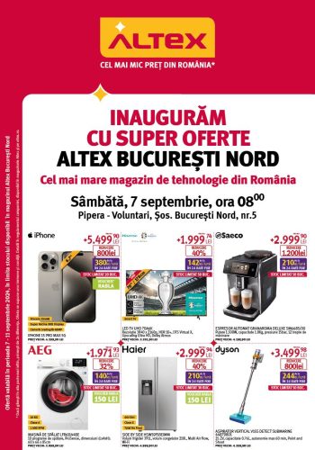 Catalog Altex Bucuresti Nord 7 septembrie 2024