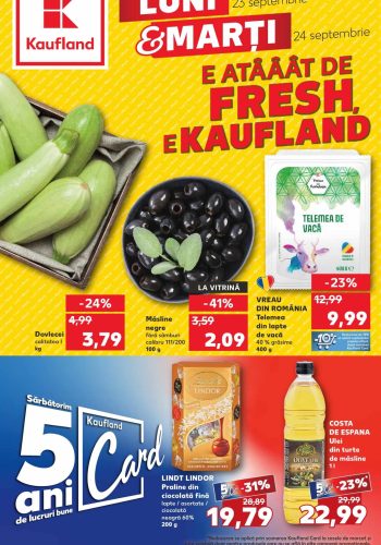 Oferta Kaufland Luni si Marti 23-24 septembrie 2024