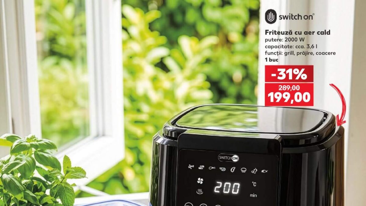 Săptămâna viitoare Air Fryer la Kaufland la 199 lei. Merită?