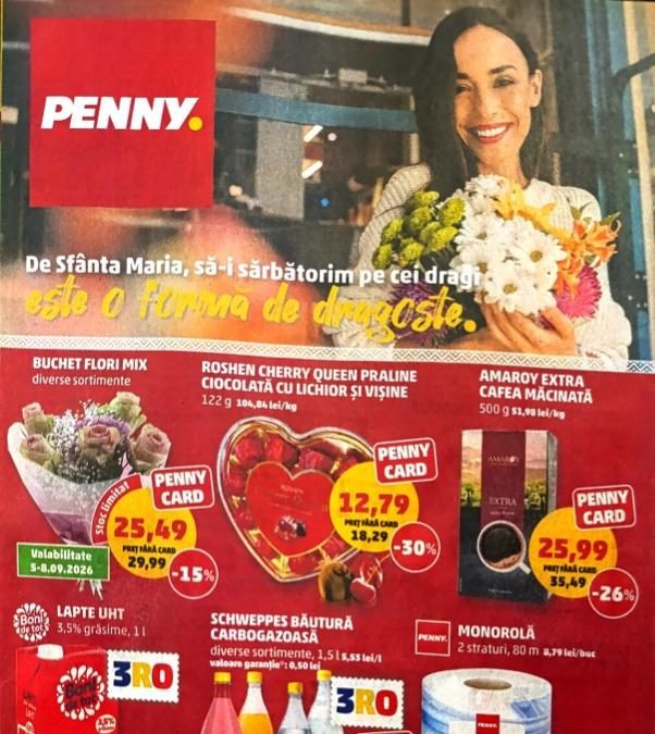 PENNY are reduceri de până la 42% în perioada 2-8 septembrie 2026: Ofertele care merită văzute înainte de cumpărături PENNY are reduceri de până la 42% în perioada 2-8 septembrie 2026: Ofertele care merită văzute înainte de cumpărături