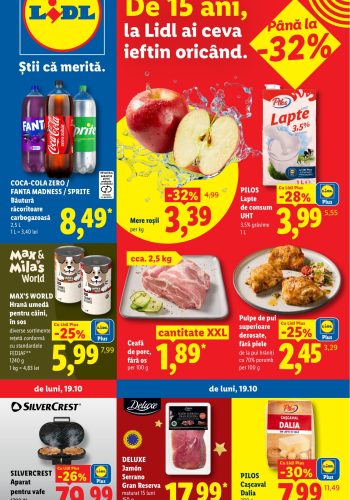 Catalog Lidl 19-25 octombrie 2026: reduceri mari